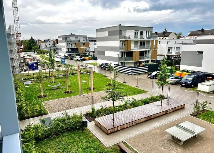 Carefree Mikroapartment Inkl. Balkon + Tiefgarage شقة اوغسبورغ