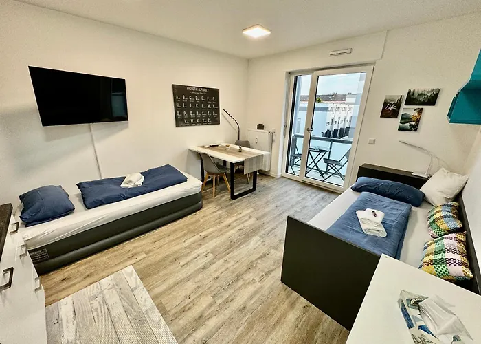 Carefree Mikroapartment Inkl. Balkon + Tiefgarage * اوغسبورغ