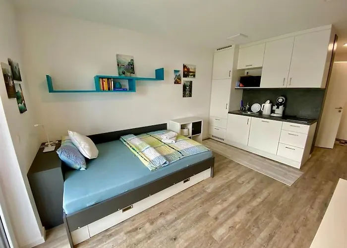 Carefree Mikroapartment Inkl. Balkon + Tiefgarage اوغسبورغ