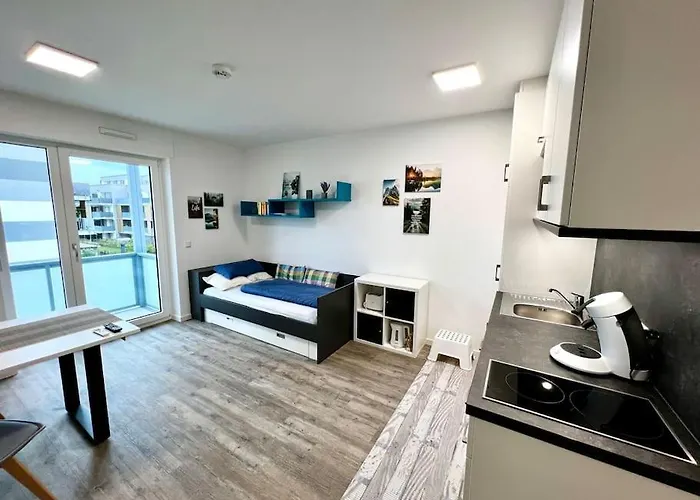 Apartamento Carefree Mikroapartment Inkl. Balkon + Tiefgarage Augsburgo